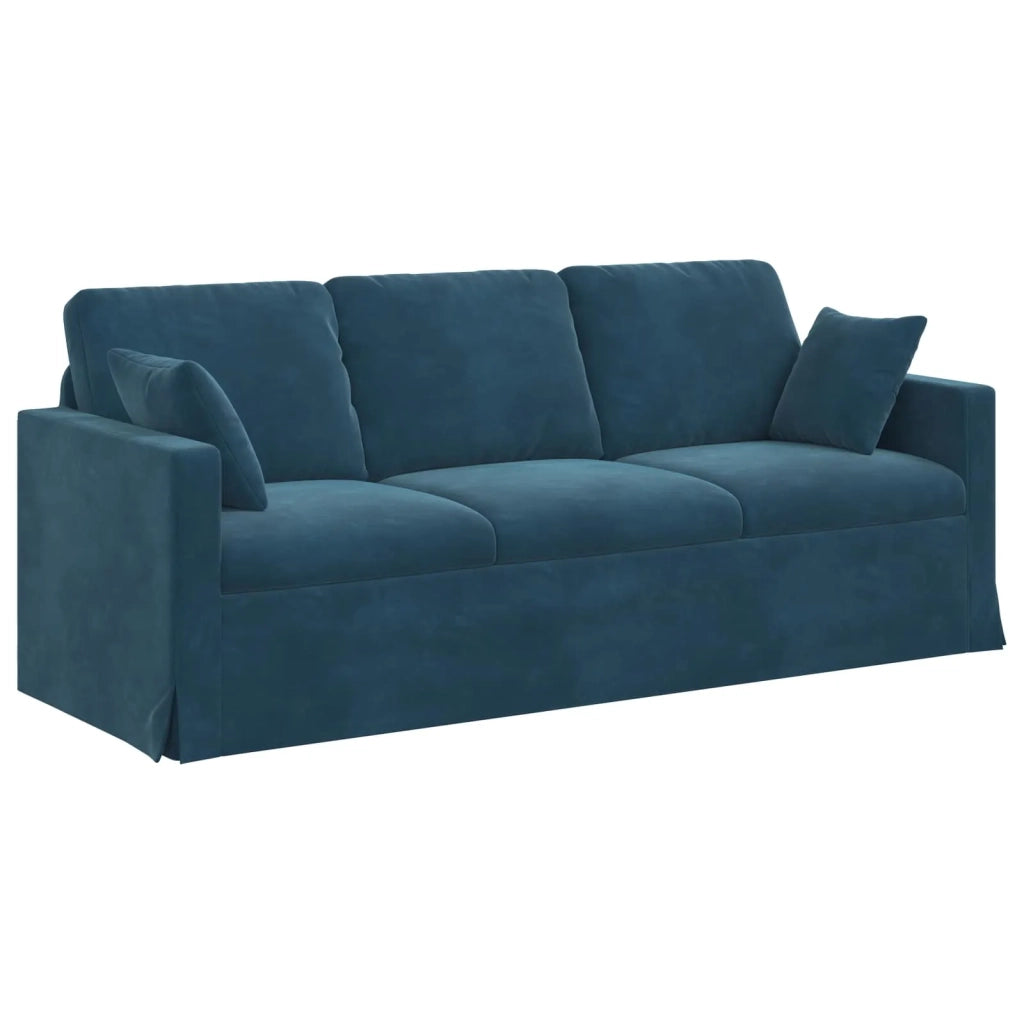 Set di divani 2 pcs Blu 198 x 78 x 80 cm Velluto 3407603