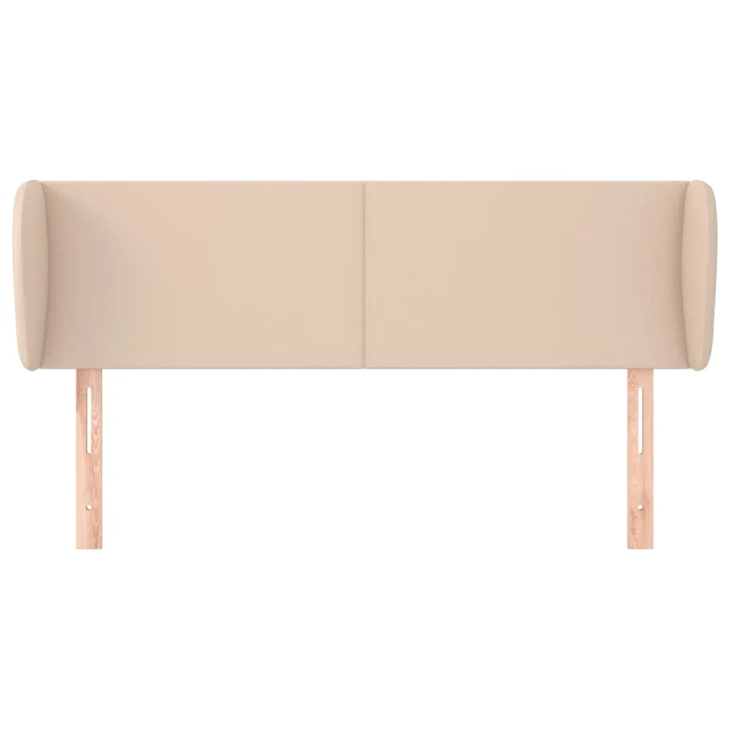 Testiera | Testata ad Orecchio Cappuccino 147x23x78/88 cm in Similpelle
