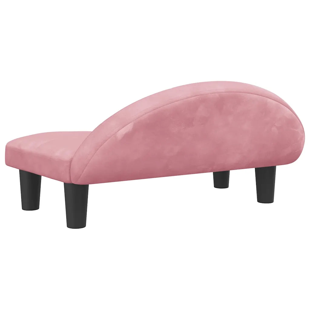 Lettino per Cani Rosa 70x52x30 cm in Velluto 171941