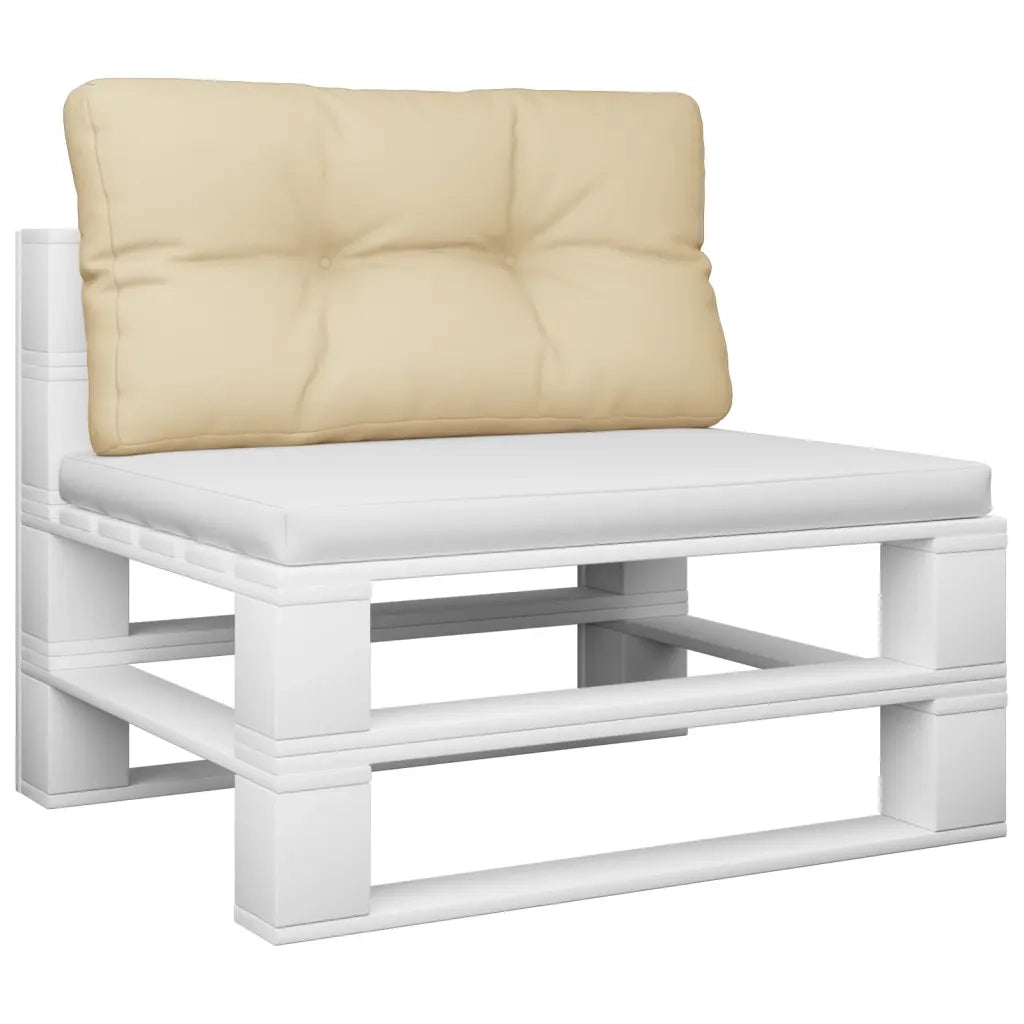 Cuscino per Pallet Beige 80x40x12 cm in Tessuto 360604