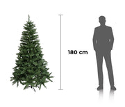 PRAGA ALBERO DI NATALE VERDE CON 633 RAMI DA 180 CM