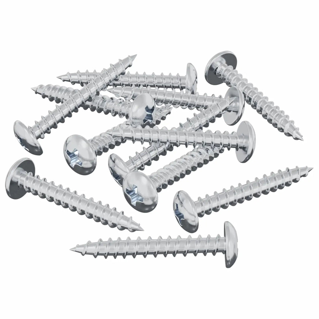 Vite in Legno 8182 pcs Argento M4 x 28 mm Ferro