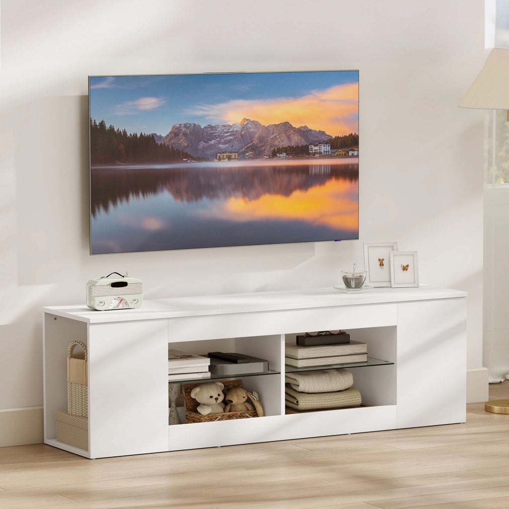 Mobile TV ¨C Minimal ¨C Bianco, Spanplatte, 140 cm