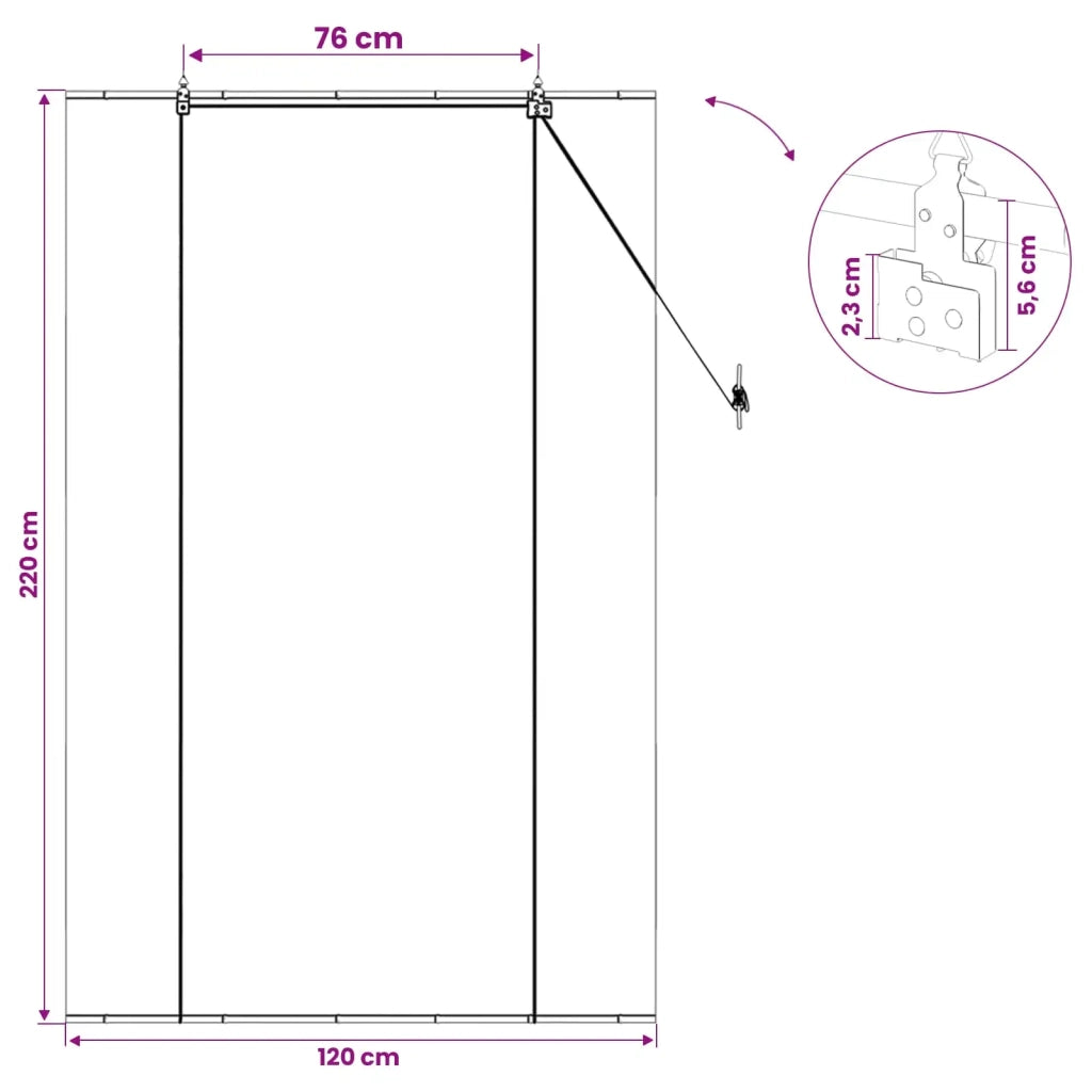 Tenda a rullo Grigio 120 x 220 cm Bambù 42039729