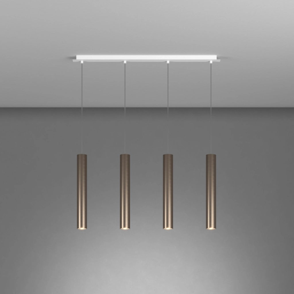 1203 SOSPENSIONE TONDA 1 LUCE ATTACCO GU10 COLORE BRONZO CON CAVO CM 250 ROSONE DA ACQUISTARE SEPARATAMENTE