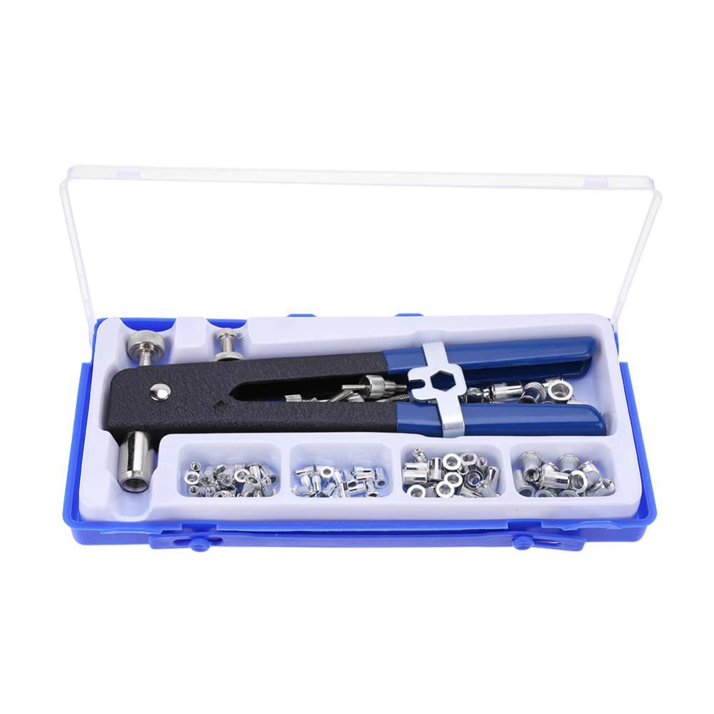 KIT 86 PZ RIVETTATRICE PER INSERTI RIVETTI FILETTATI FILETTI M3 M4 M5 M6 M8