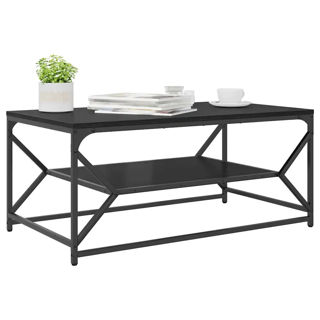 Tavolino da salotto Rovere Nero 90 x 50 x 40 cm 868231
