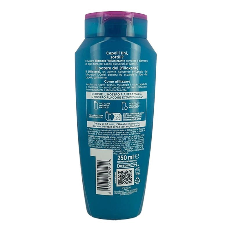 L'OREASL PARIS SHAMPOO VOLUMIZZANTE CON FILLOXANE ISPESSICE I CAPELLI ALL'ISTANTE I CAPELLI PER CAPELLI FINI E SOTTILI 250 ML