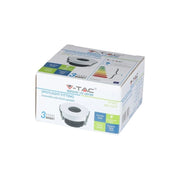 GU10 adatto bianco+round nero vt-873