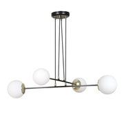 Lampadario Emibig OGNIS 4xE14 Nero Ø75cm dimmerabile