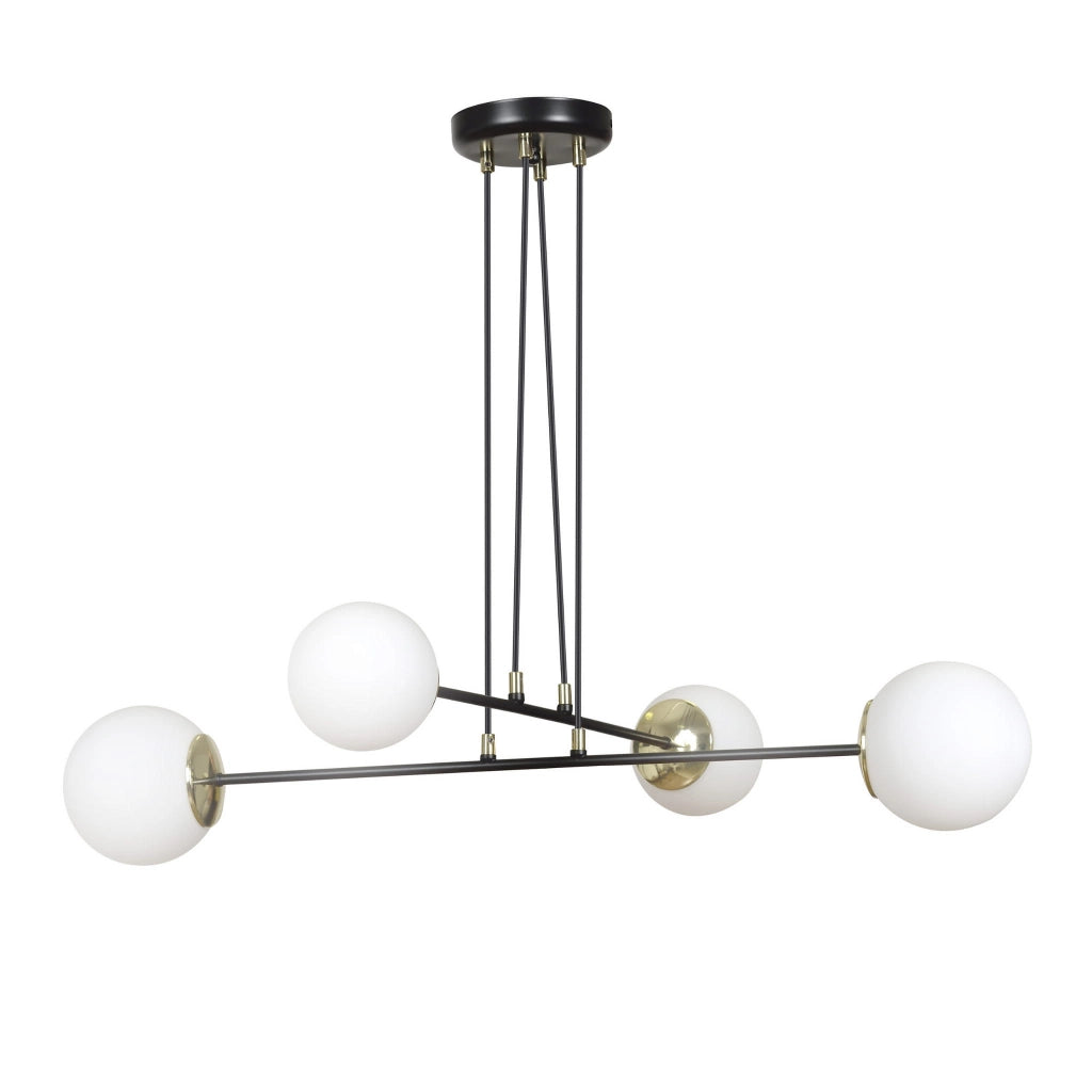 Lampadario Emibig OGNIS 4xE14 Nero Ø75cm dimmerabile