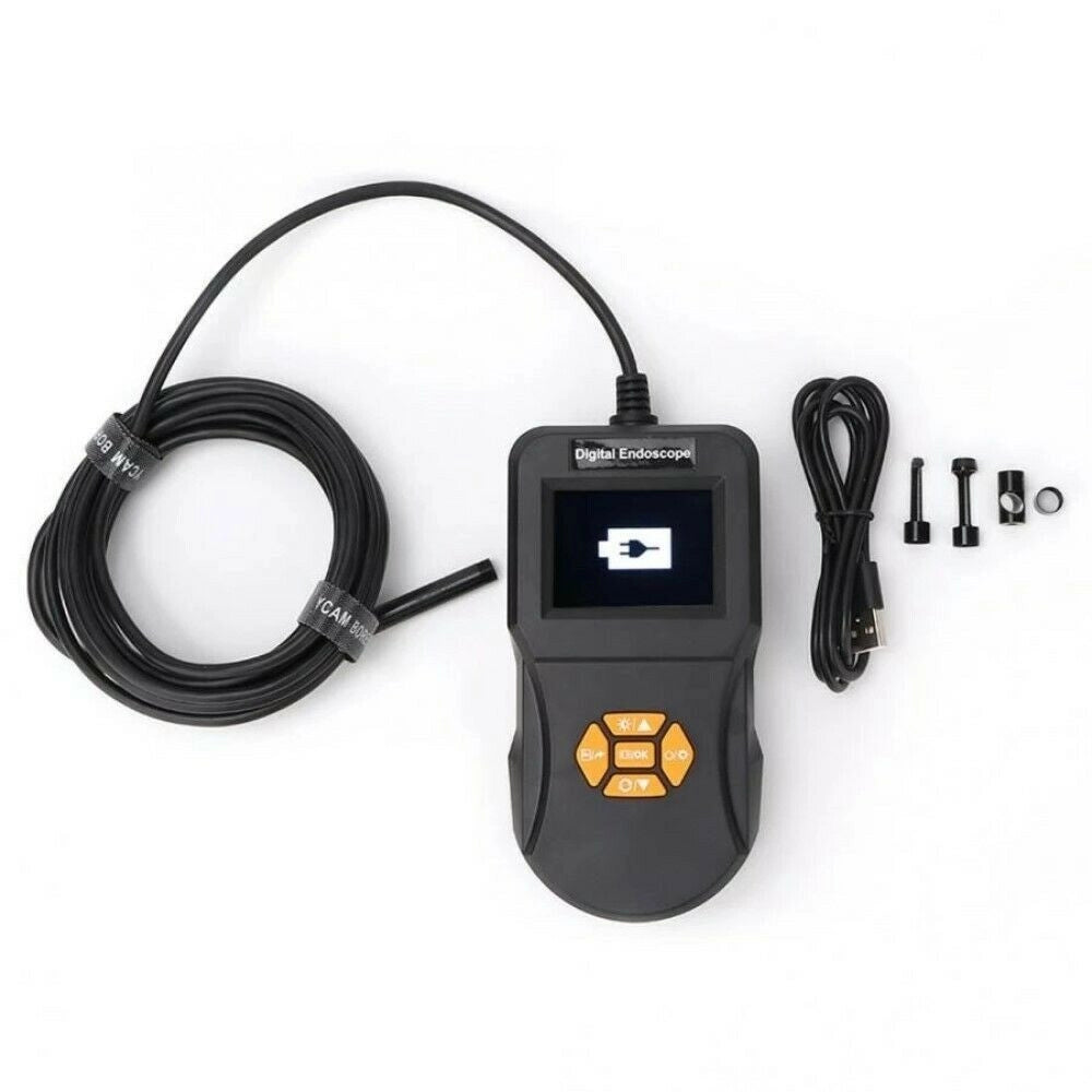Trade Shop - Telecamera Endoscopica Con Monitor Lcd 6 Led Sonda 5 Mt Foto Video Sd 90358 -