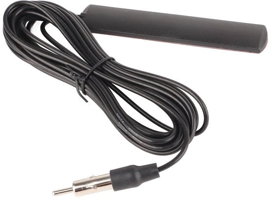 Antenna universale per auto - Antenna FM - Braccio per montaggio sulla calandra - Cavo 5M - Materiale plastico - Gamma di frequenze 85-112 MHz - Antenna radio