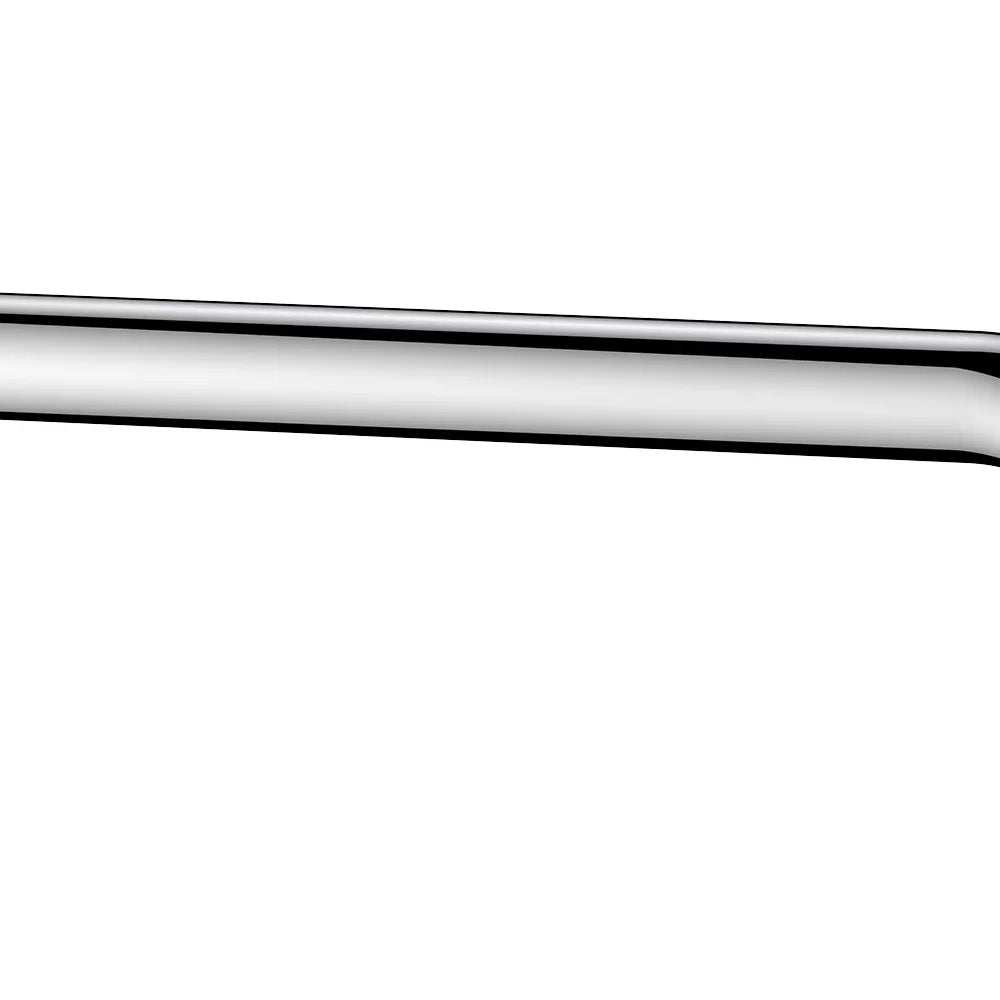Braccio doccia tondo con rosone lungo 30 cm