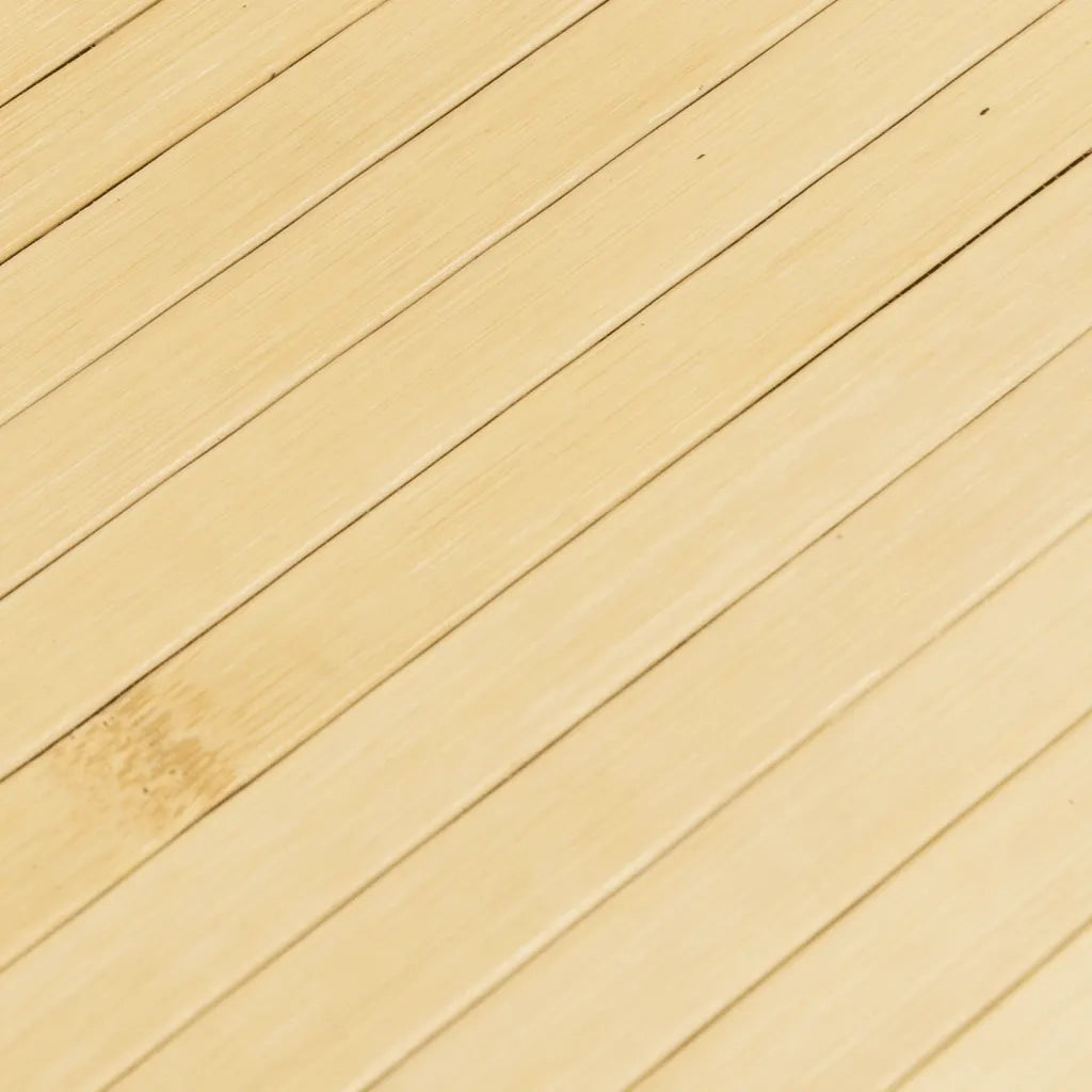 Tappeto Rettangolare Naturale Chiaro 60x200 cm in Bambù 376837