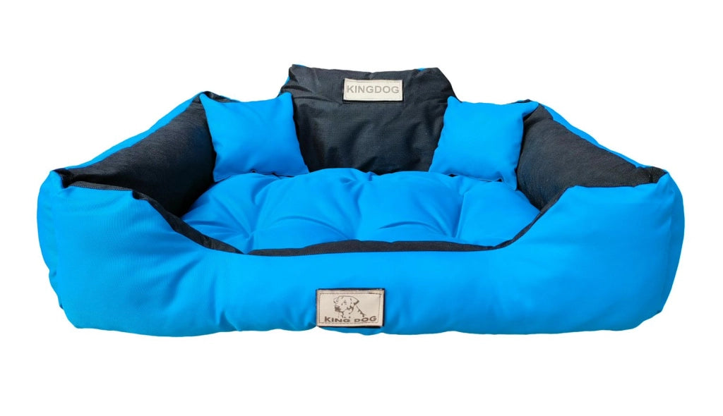 AIO FACTORY 75x65 cm KINGDOG Cuccia per cani impermeabile personalizzabile Blu