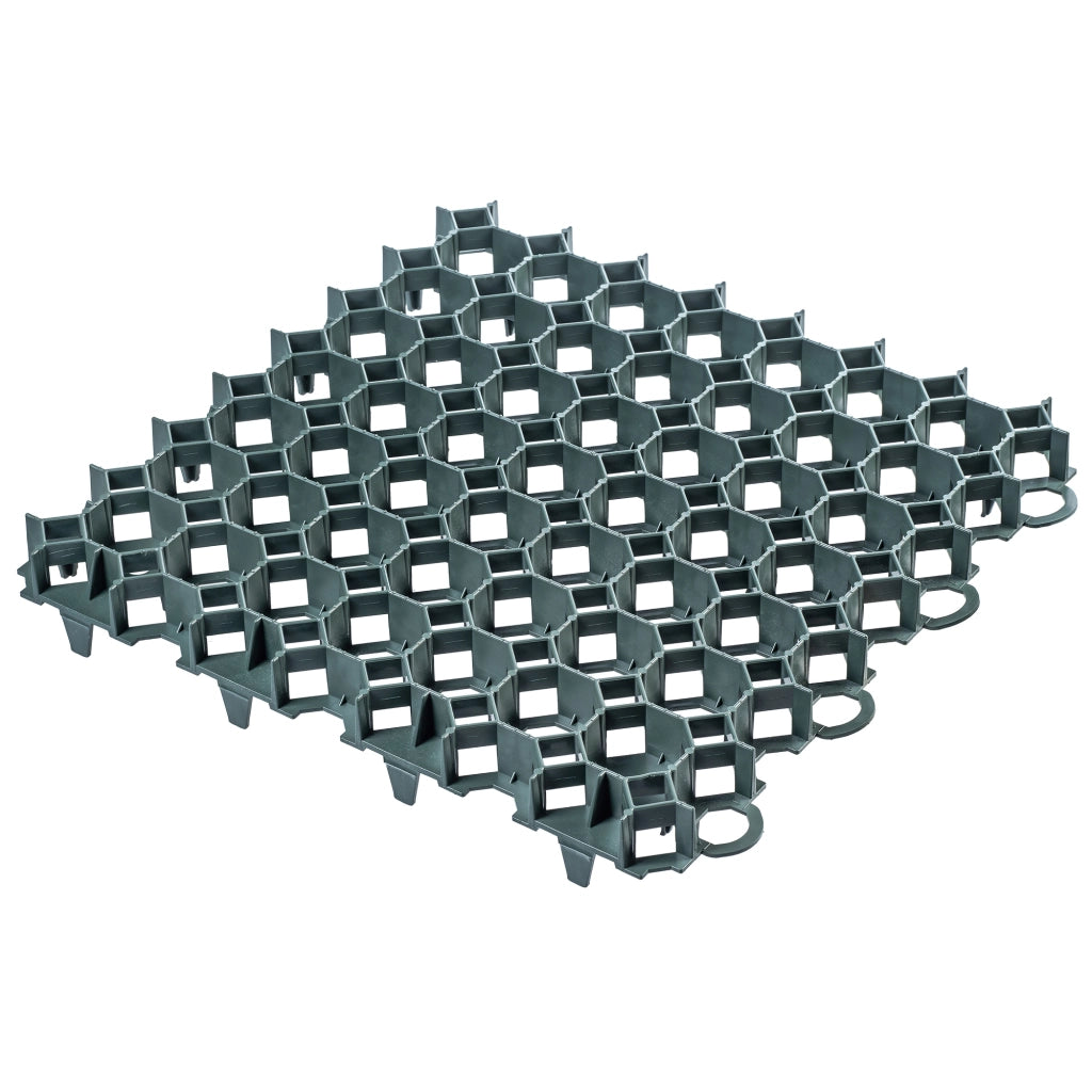Griglia di protezione per prato KADAX Geogrid 50x50x3,5 cm, 24 pezzi, giardino, 530 tonnellate/m²