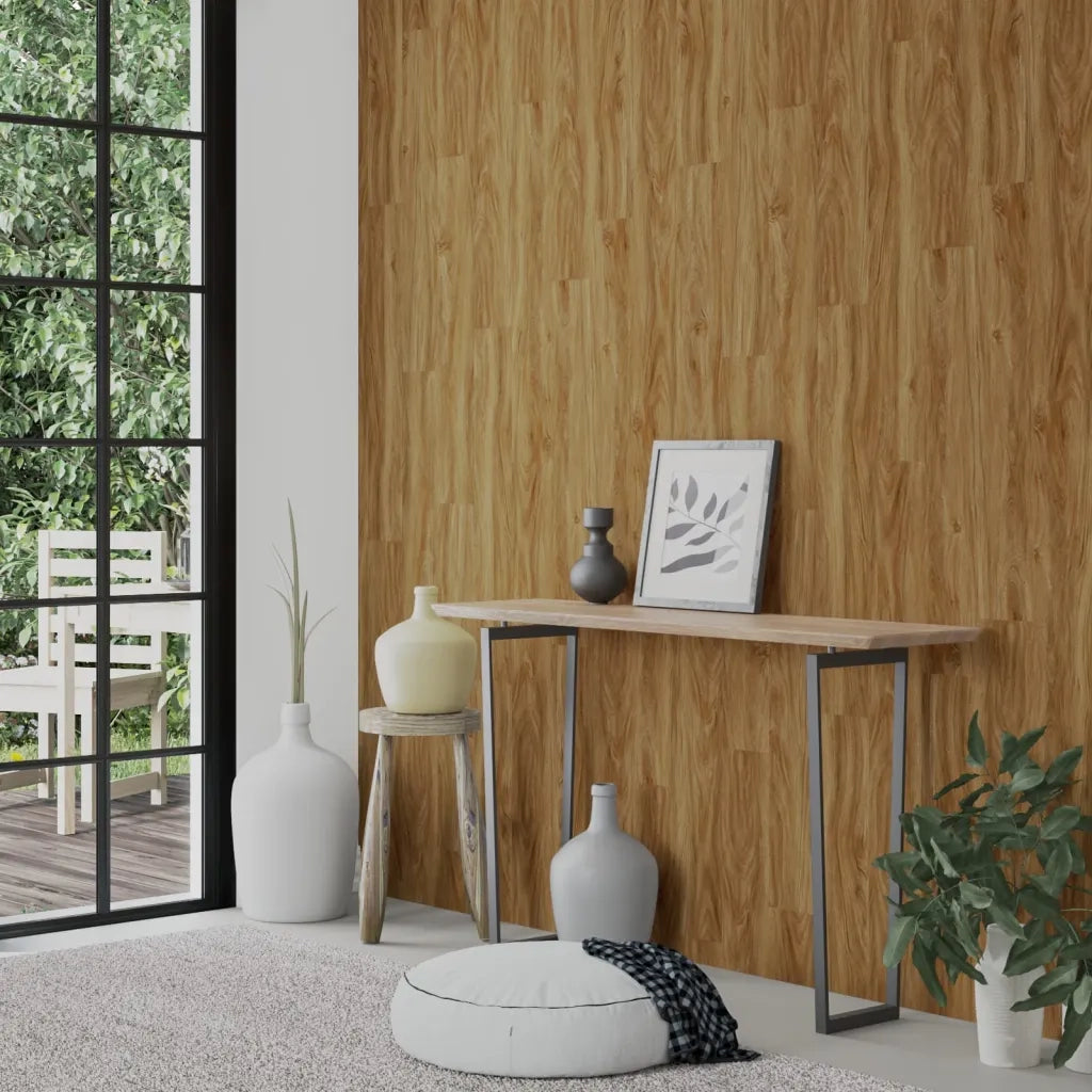 Pannelli da Parete Effetto Legno Marrone PVC 4,12 mÂ²cod mxl 93507