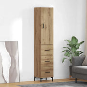 Credenza con Cassetto-Buffet-Armadio da cucina Rovere artigianale 69,5 x 34 x 180 cm 650999