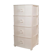 Cassettiera Pratika Kool 4 Cassetti Bianca 37,5 x 37 x 80 cm