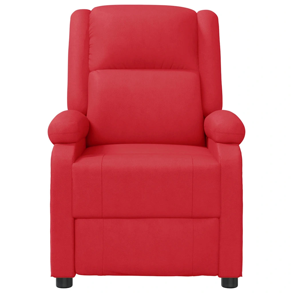 Poltrona Massaggiante Rossa in Similpelle 340167