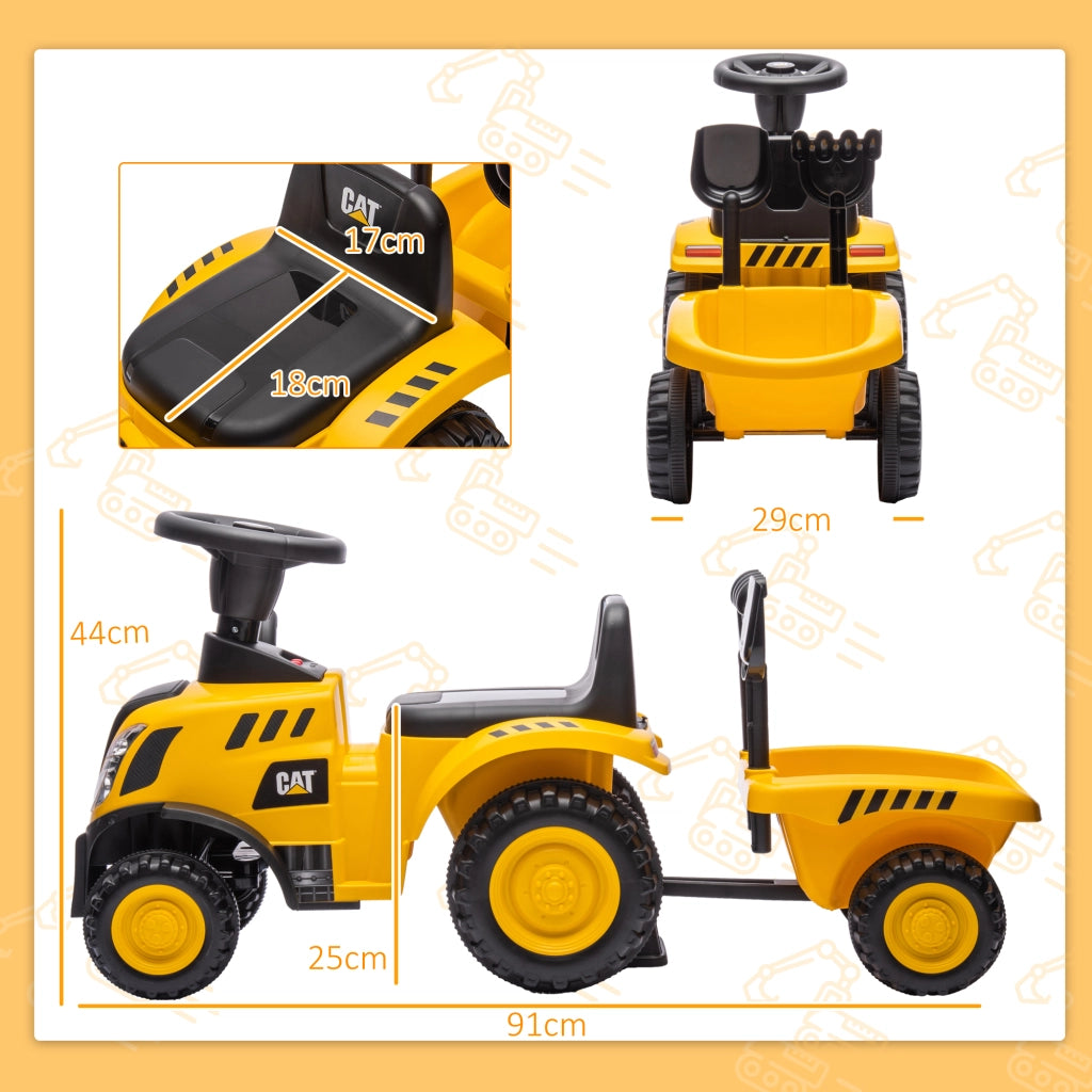 Camion Giocattolo per Bambini ¨C Minimal ¨C Giallo PP e Metallo 91x29x44 cm