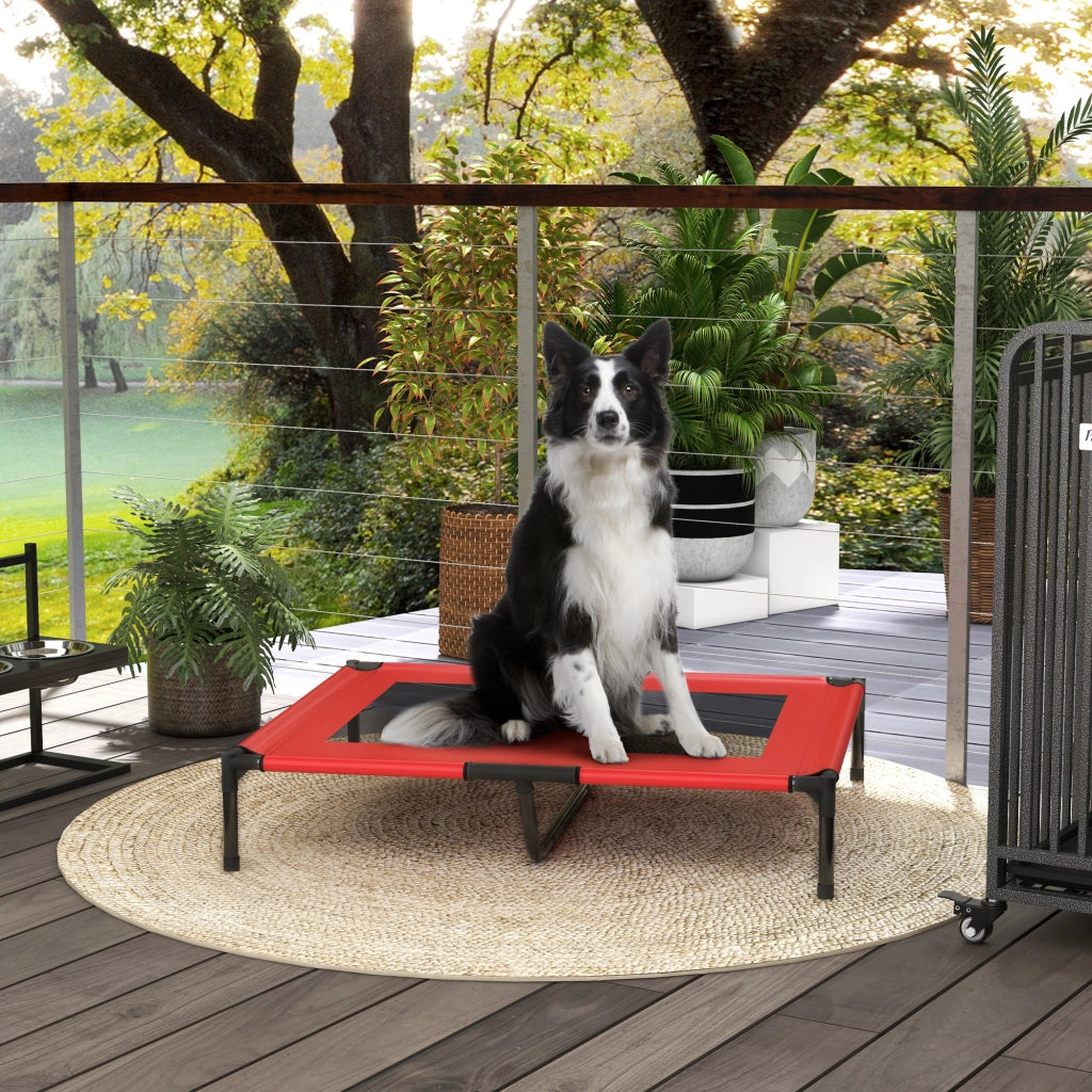 Letto per cani rialzato ¨C Xylo ¨C Rosso 92x76x18cm