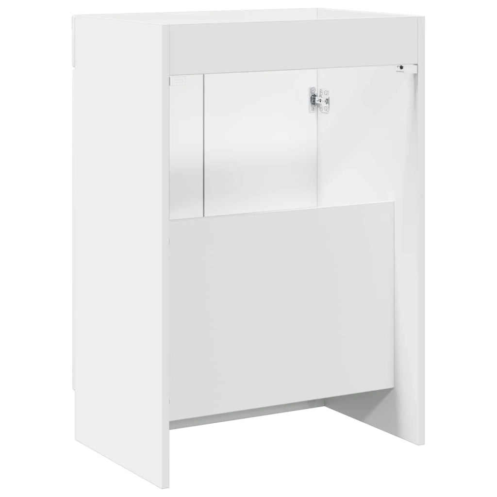 Mobiletto da Bagno | Armadio da bagno sotto il lavello Bianco Lucido