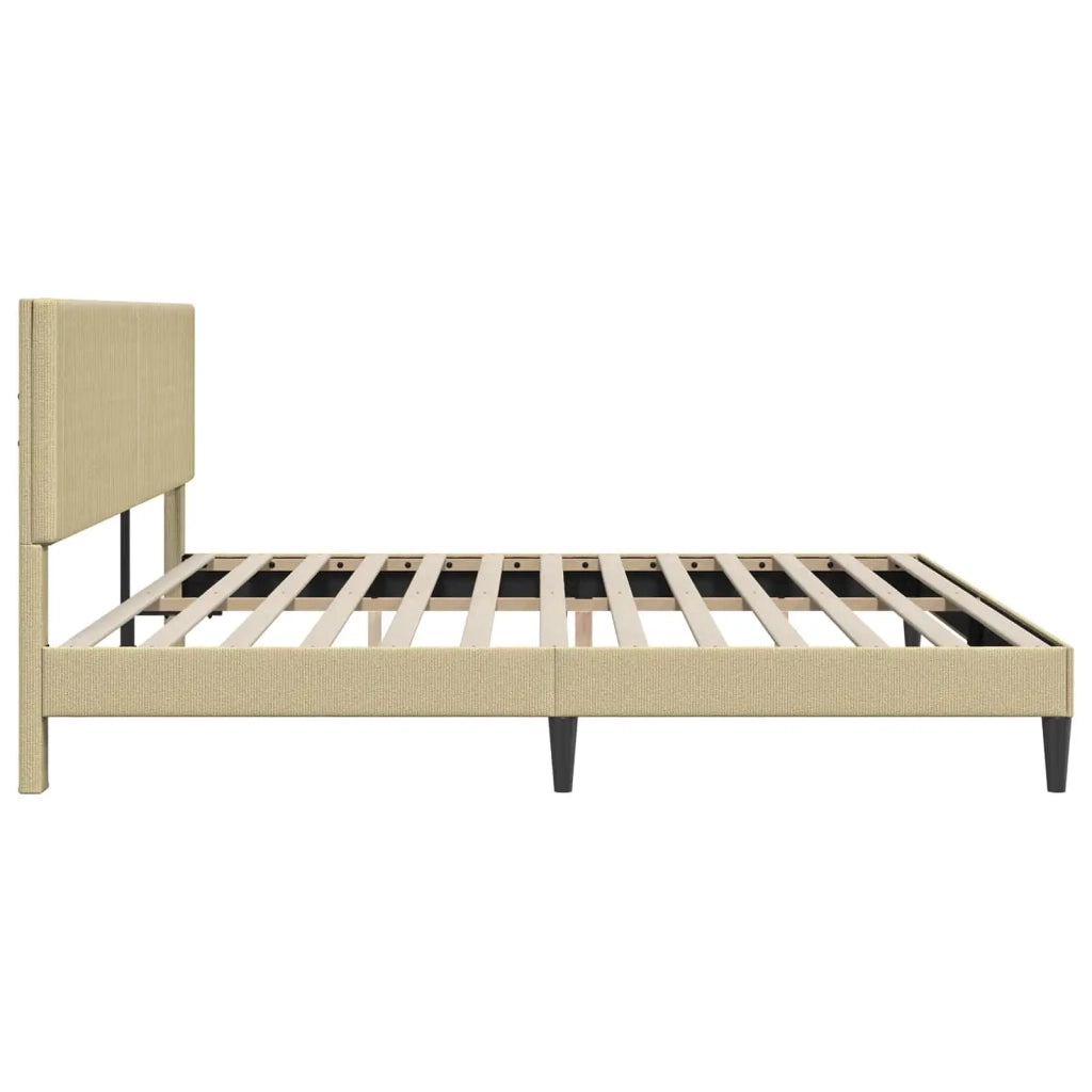 Struttura del letto-Giroletto Grigio Verde Chiaro 200 x 200 cm
