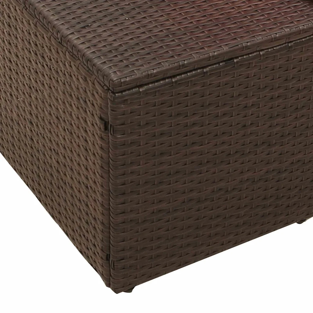 Divano da giardino-Sofa da Giardino-Divano da esterno Marrone 123 x 62 x 69cm polyrattan 351135