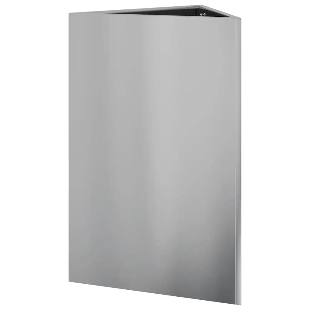 2 pz Fioriere | Cassetta per fiori | Vaso Triangolari 50x43x75 cm in Acciaio Zincato