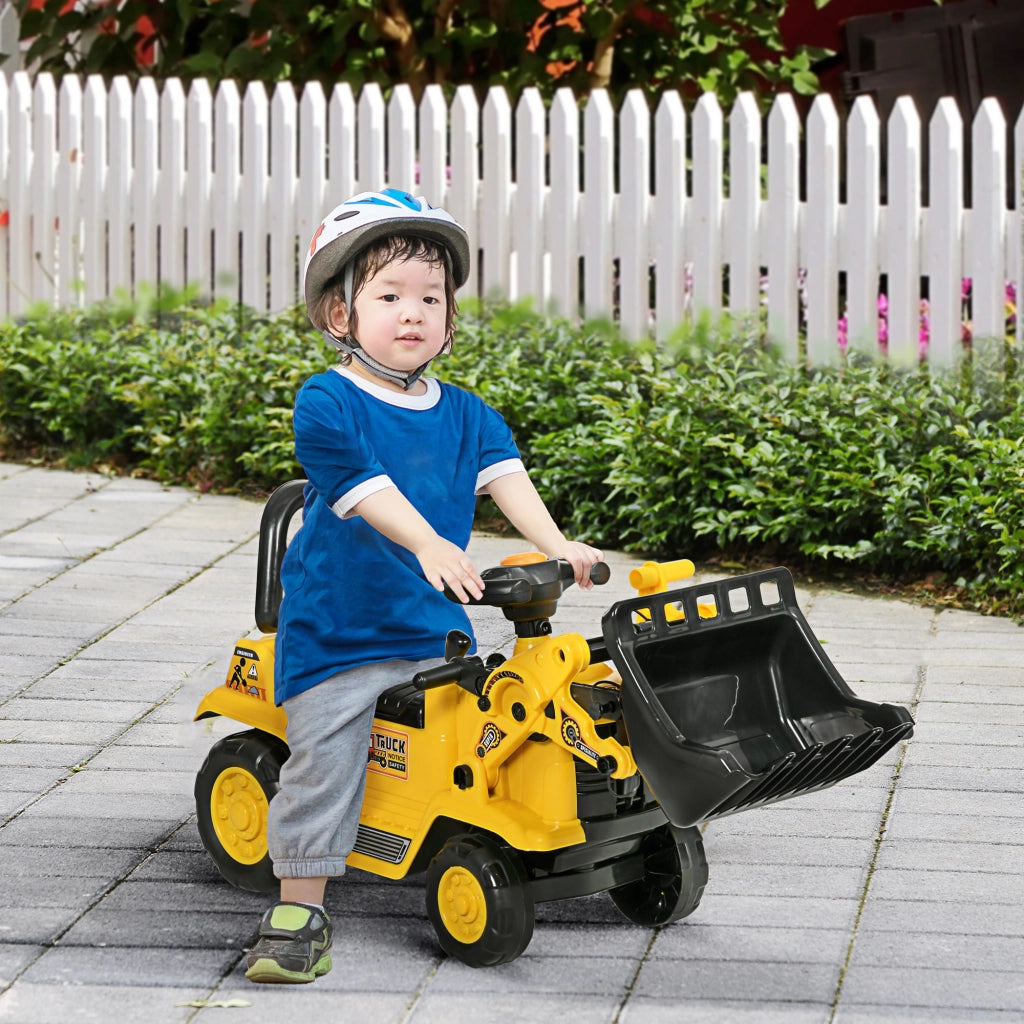 Escavatore Giocattolo per Bambini ¨C Xylo ¨C Giallo e Nero con Contenitore 80x26.5x39cm