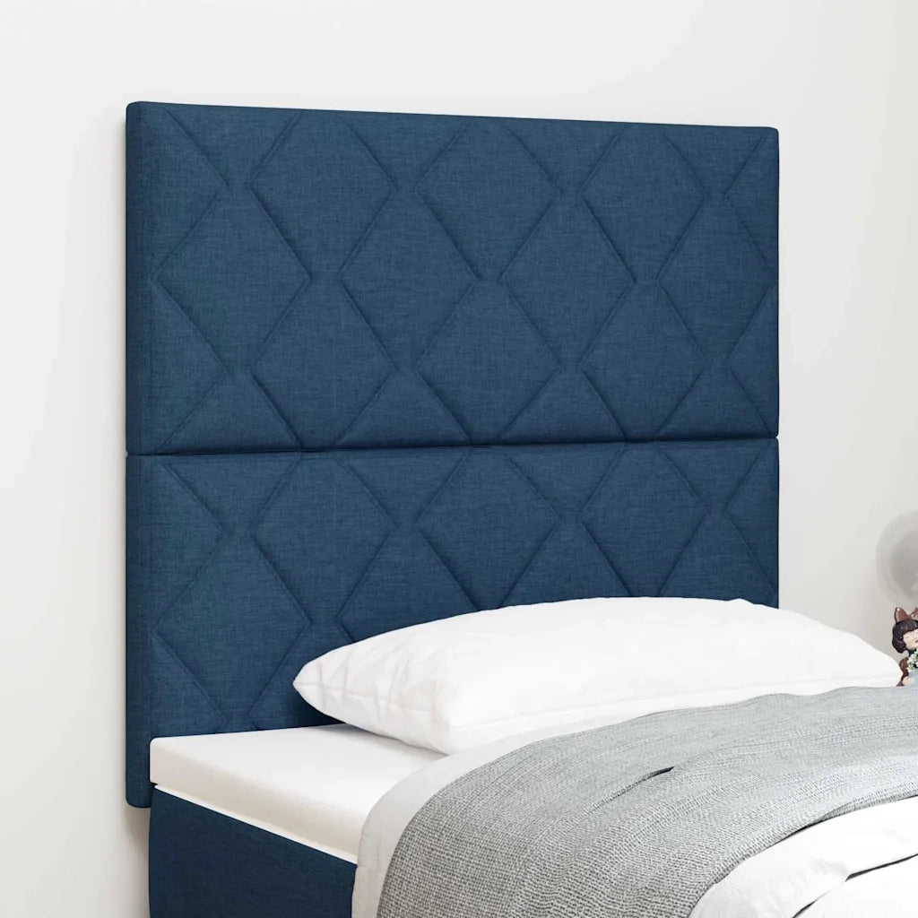 Testiera | Testata LED Blu 100 cm Tessuto