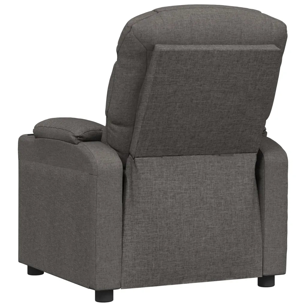 Poltrona Reclinabile in Tessuto Grigio Scuro 348071