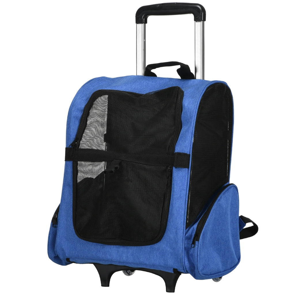 Trasportino per Cani e Gatti con Maniglia ¨C Minimal ¨C Blu 42x25x55cm