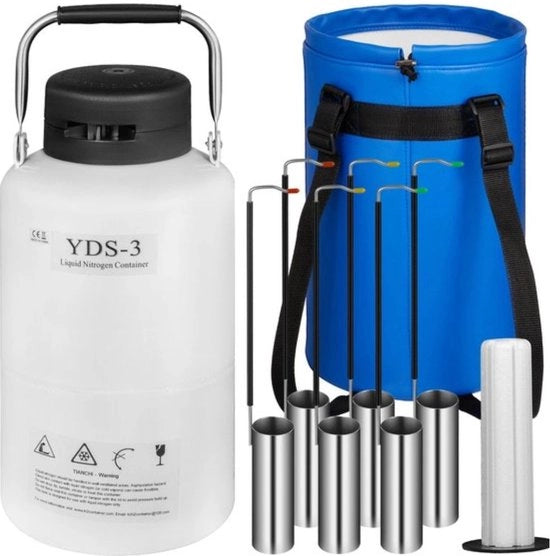 Serbatoio Cryogenico da 10L - Contenitore di Azoto Liquido - Dremel in Alluminio - Installazione Fissa