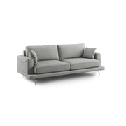 Dorian Divano moderno in tessuto morbido antimacchia T05 198 cm grigio