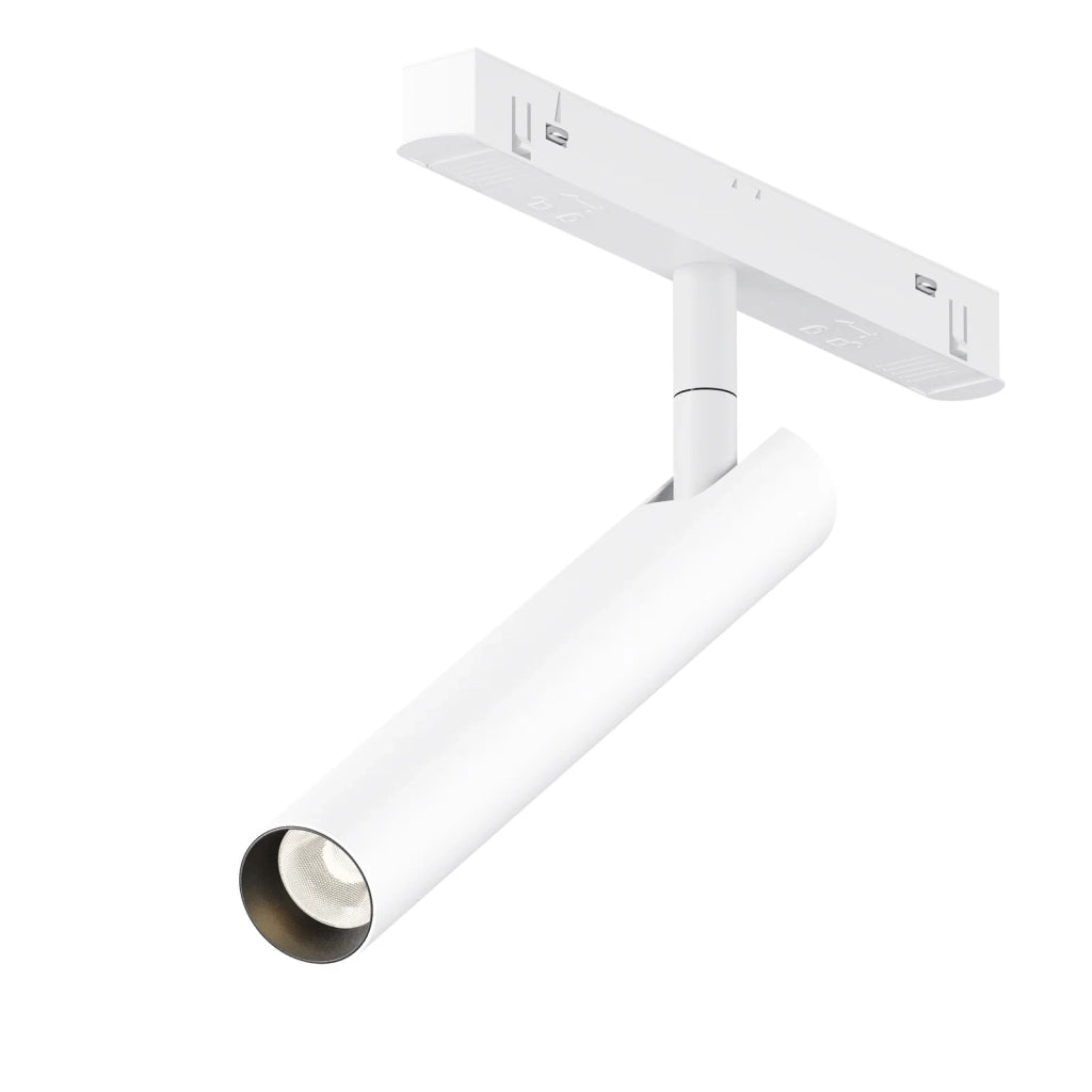Maytoni lampada da binario moderna Exility Focus T 1 luce LED integrato bianco alluminio