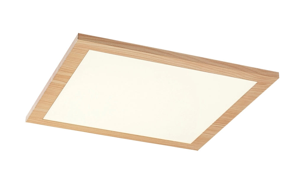 Plafoniera LED quadrata 29,5 cm 12W faggio Rabalux
