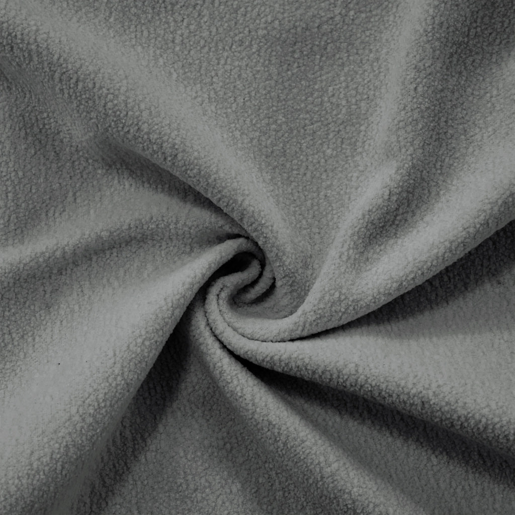 Divano angolare modulare 4 posti con ottomani mobili e cuscini decorativi effetto cloud in chenille grigio