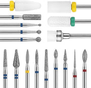 Set di unghie professionale 17 pezzi - senza unghie - unghiettore - spazzola per unghie - acciaio inossidabile - attrezzo professionale