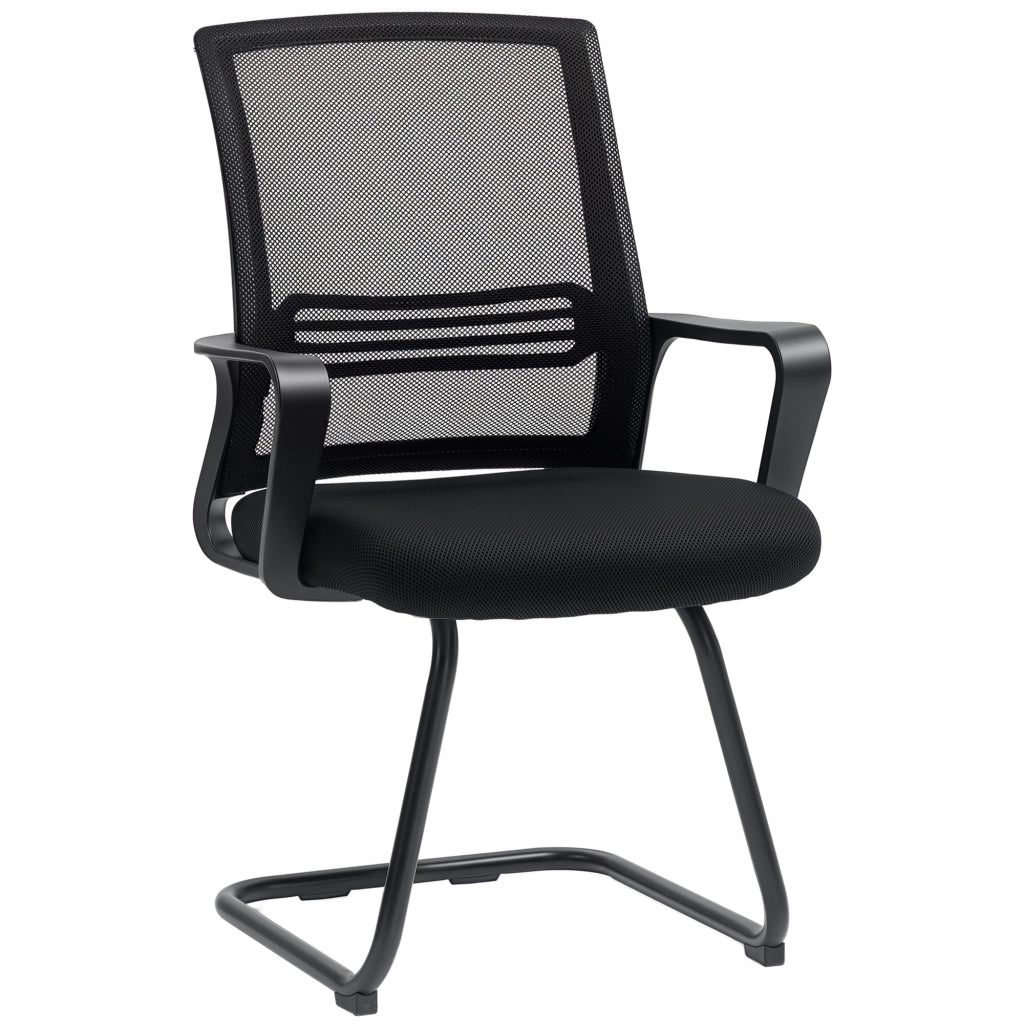Sedia ergonomica ¨C zephmum ¨C rete, schiuma, gambe in metallo, nero