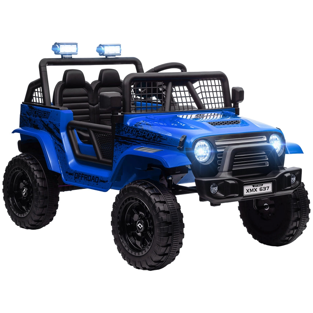 Macchina per Bambini Elettrica Fuoristrada 12V ¨C Zephmum ¨C Blu
