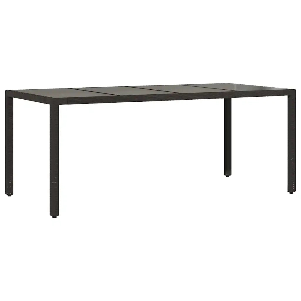 Set Bistrò da Giardino 9 pz con Cuscini in Polyrattan Nero 3277140