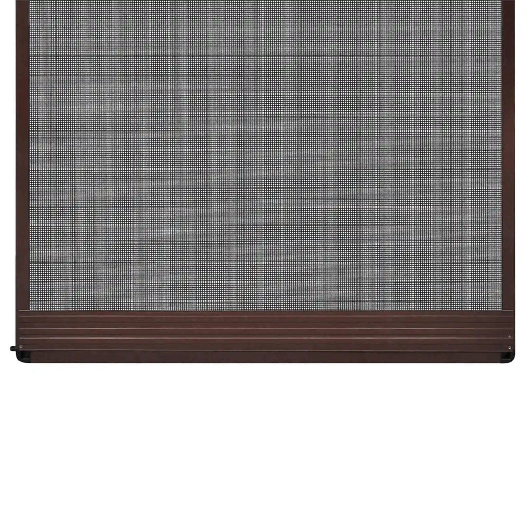 Schermo Insetti a Battente Marrone e Nero 120 x 240 cm 42047050