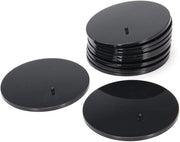 Set di 10 figurine in plastica nera, altezza 15-8 cm, per bambini