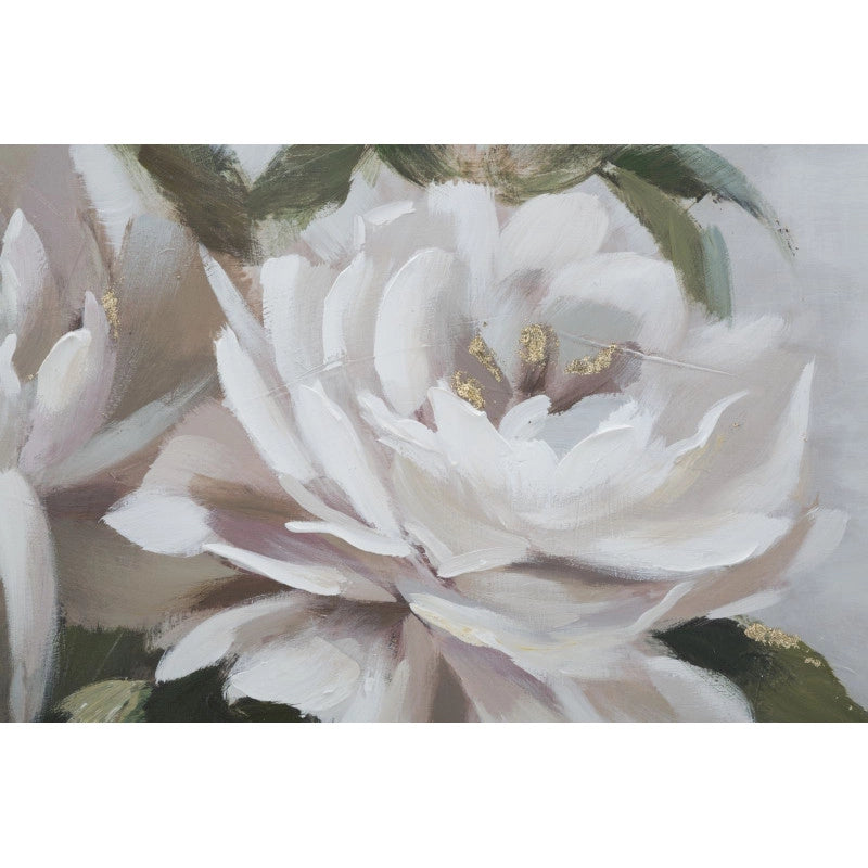 Dipinto Su Tela Flower&leaf cm 100x3,7x80