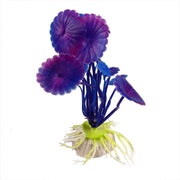 Trade Shop - Pianta 11,5 Cm Piantina Artificiale Per Acquario Piante Finte Plastica Viola -