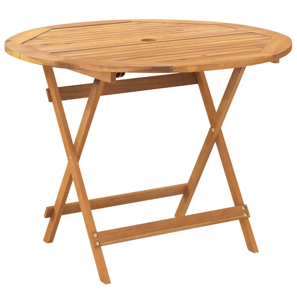 Set Pranzo da Giardino 5 pz Beige Polyrattan e Legno Massello 3281816