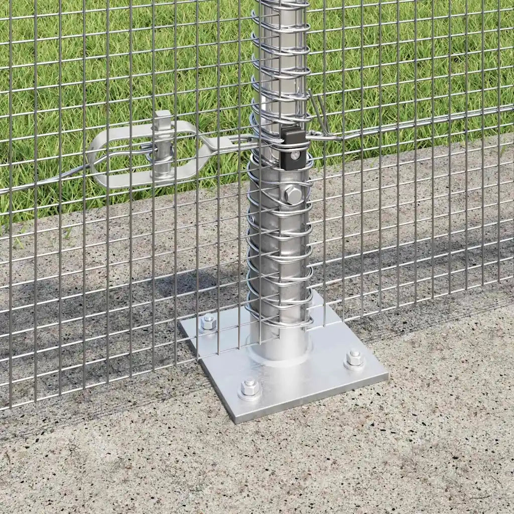Palo della recinzione Argento 50 x 0,5 m (rete 12 x 12 mm)